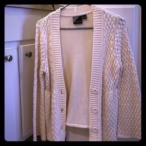 Volcom off white cardigan size small